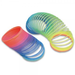 Rainbow Coil Spring Toys Plastic Magic Spring Slinky Toy