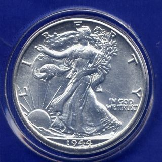 1944 D Walking Liberty Silver Half Dollar BU Uncirculated Rare Date US