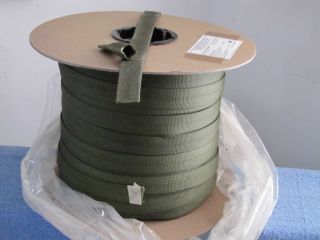 OD green military tubular webbing 375ft 125yd