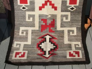 Very Old Hand Woven Navajo Rug