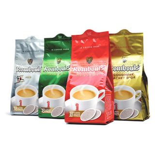 Belgian Coffee Pod Rombouts 4 Flavor 72 Pods for Senseo