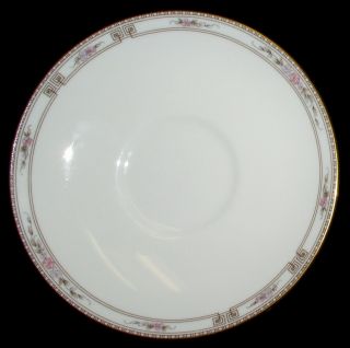 WEDGWOOD China Saucer Only Colchester Pattern Dinnerware Pink Beige
