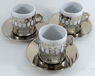 Espresso Turkish Coffee Cup Mug Set Handmade Crafted Copper