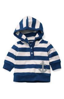 Mini Boden Toweling Hoodie (Infant)