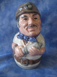 Royal Doulton Doultonville Toby Jug MIKE MINERAL THE MINER D6741