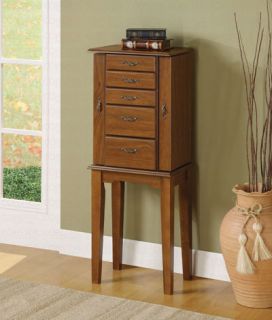 Brand New Coaster Furniture Jewelry Armoire Traditional Brown Finish