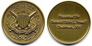 General Colin Powell Chairman Joint Chiefs of Staff Coin
