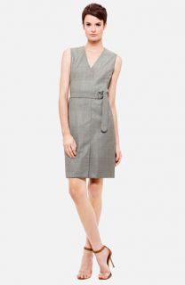 Akris punto Belted Prince of Wales Dress