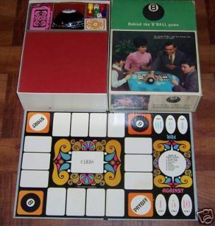  RARE 1969 Behind The 8 Ball Card Board Game Great Collectible