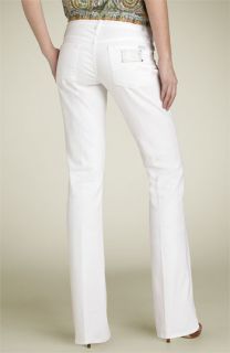 7 For All Mankind® White Stretch Bootcut Jeans (Clean White)