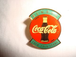  Cola Company Texas Red Green Glass Bottle Lapel Hat Collector’s Pin