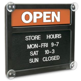 Open Closed Changeable Message Sign Post Hours Messages