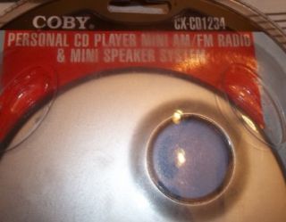 Coby 3 in 1 CD Player Headphones Am FM Radio Mini Stereo Speaker