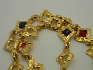 Vintage Signed Edouard Rambaud Gold Necklace Made in France