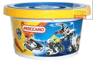 Meccano City Police 9 Models Bucket 0110 Vehicles New