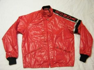 Vintage 1980s Hondaline Red Nylon Embroided Honda Motorcycle Jacket