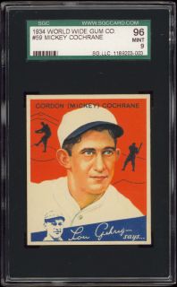  detroit tigers manager mickey cochrane in 1200 submission to both sgc