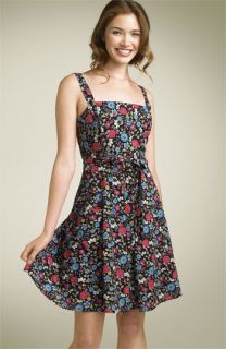 Susina® Print Cotton Dress (Juniors)