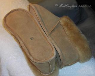 9778L New Womens Ladies Cocoa Sheepskin Soft Sole Slippers Sizes 5 6 7
