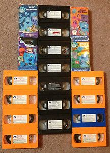 Huge Blues Clues Nickelodeon Nick Jr Kids TV Show 19 VHS Movie Lot