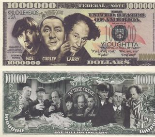 Collectible Novelty Three Stooges Dollar