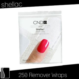 250 Pack Creative Nail Shellac CND Remover Wraps Gel UV Polish