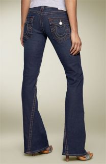 True Religion Brand Jeans Joey Flare Leg Stretch Jeans (Dark Pony Express Wash)