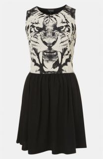 Topshop Tiger Graphic Dress