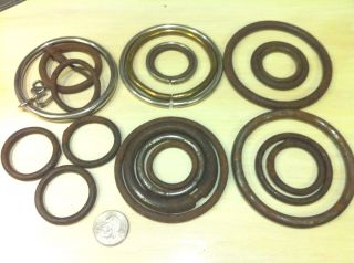 Lot of vintage horse tack rings   from Bridles or Girths etc.