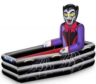 Inflatable Dracula Coffin Plastic Cooler Drinks Party Prop Halloween