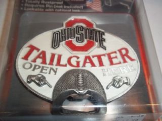  Metal Hitch Cover with Opener Tailgater College Sport Football