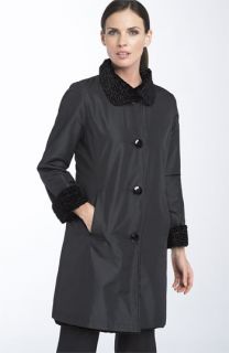 Collection Ellen Tracy Reversible Faux Fur Walking Coat