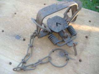 Victor No 2 Vintage Animal Double Coil Spring Leg Jump 5 Trap Works