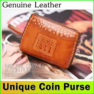Coin Purse Genuine Leather Unique Design Handmade by Leather Master