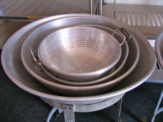  of Commercial Mixing Salad Bowls Colanders Carts Kitchen Bakery