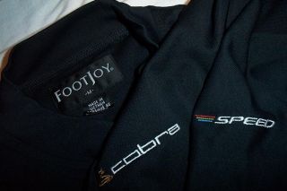 Cobra Speed FootJoy Golf Shirt Mock Neck Mens Medium Black