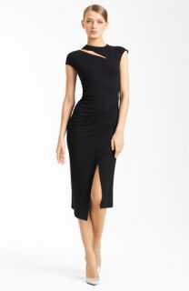 Donna Karan Collection Side Drape Jersey Dress