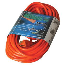 Coleman Cable 02308 50 16 3 SJTW A Orange Ext Cord 3 Cond Rou