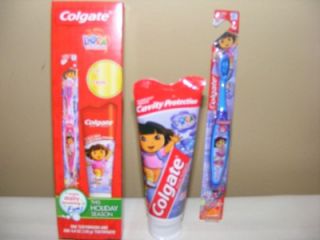 Colgate Dora the Explorer Toothbrush & Bubble Fruit Flavor Toothpaste