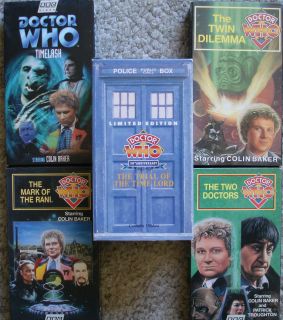 Doctor Who 6th Doctor Colin Baker VHS Lot
