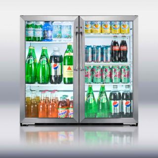 Summit NSF Commercial Beverage Merchandiser W/ Locking Glass Swing