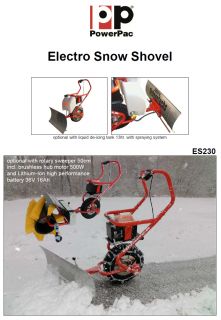 Electro Accu AKKU Snow Shovel ES230 Thrower Blower Plough