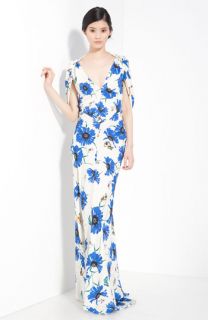 Vionnet Floral Print Silk Georgette Gown