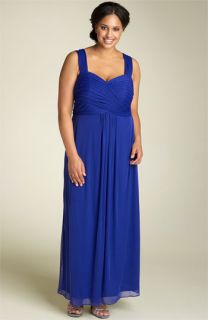 Alex Evenings Ruched Knit Gown (Plus)