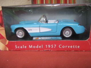 1957 Chevrolet Corvette Collectible Model Car Baby Blue