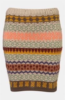 Topshop Nordic Knit Sweater Skirt