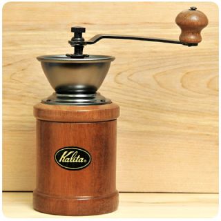 Kalita KH3 Coffee Hand Grinder Table Top Wood Vintage Mill