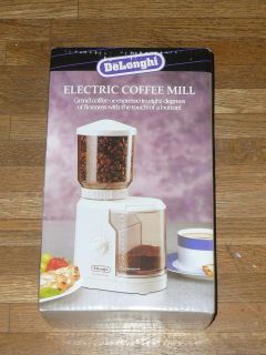 DeLonghi Electric Coffee Mill Burr Grinder DCG 4T New