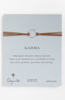 Dogeared Karma Circle Cord Bracelet