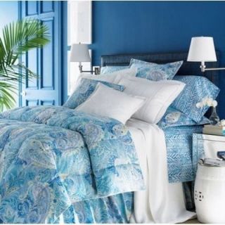  Paisley Blue 8PC Twin Duvet Comforter Cover Set 8 PC New
